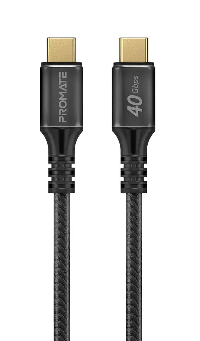 Кабель синхронизации данных Promate Powerbolt240-2m Black - Фото 1