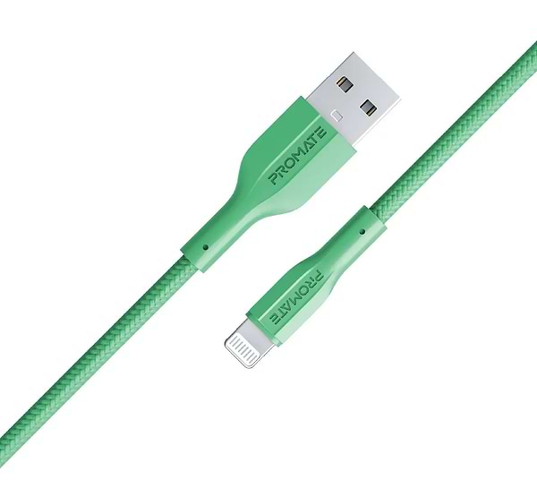 Фото - Кабель синхронізації даних Promate Xcord-ai Green Фото - Кабель синхронізації даних Promate Xcord-ai Green
