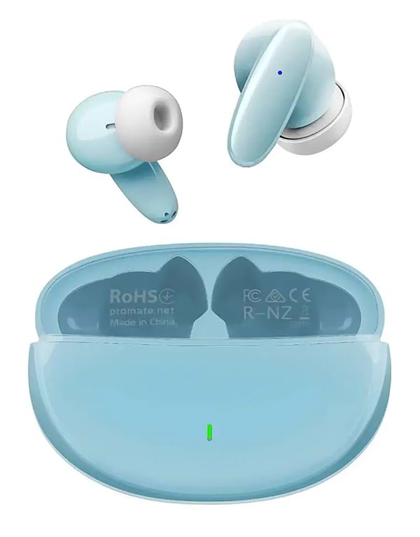 Фото - Наушники вкладыши беспроводные TWS Promate Lush Blue