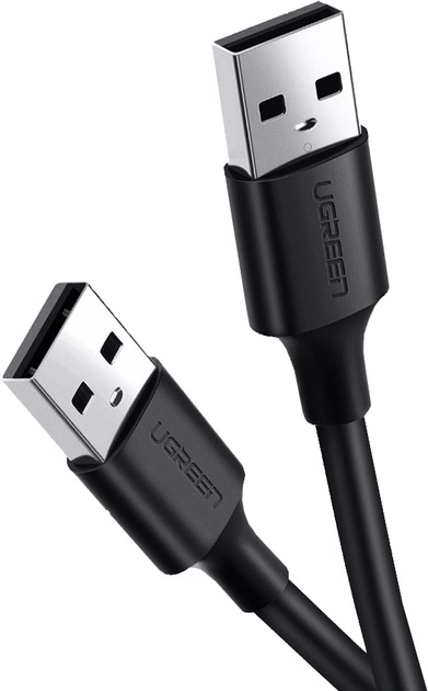 Фото - Кабель USB type A - USB type B UGREEN US102 USB 2.0 A Male to A Male 1.5m Black (10310)