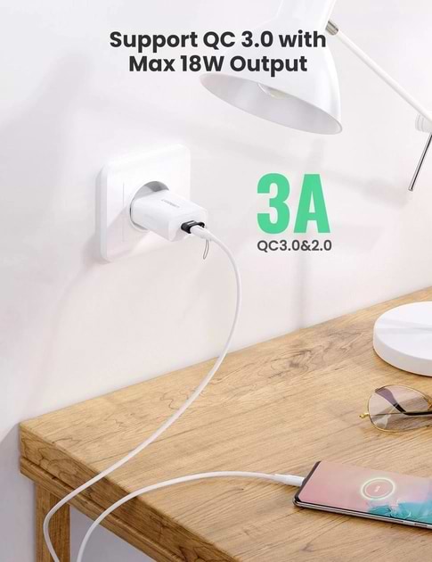 Фото - Переходник UGREEN US280 USB A Male to USB-C Female Black (50568)