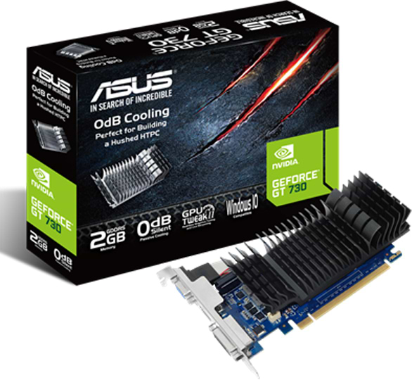 Фото - Видеокарта Asus GF GT 730 2Gb GDDR5 (GT730-SL-2GD5-BRK)