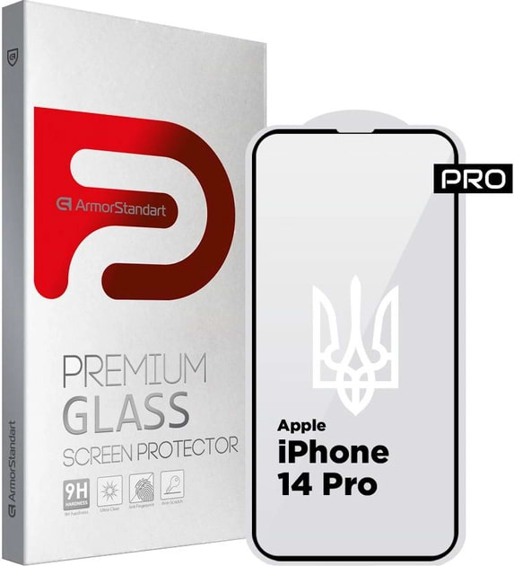 Фото - Захисне скло для смартфону Armorstandart Pro 3D LE for Apple iPhone 14 Pro Black (ARM65658)