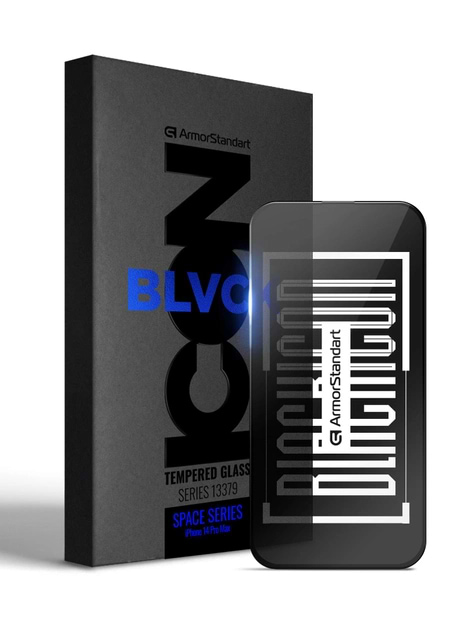 Фото - Захисне скло для смартфону Armorstandart Space Black Icon for Apple iPhone 14 Pro Max with cutout (ARM67728) Фото - Захисне скло для смартфону Armorstandart Space Black Icon for Apple iPhone 14 Pro Max with cutout (ARM67728)