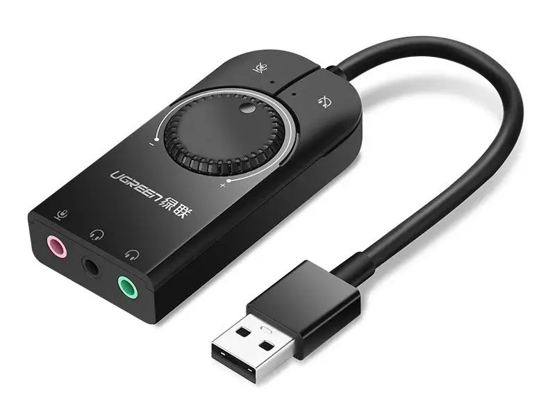 Звукова карта UGREEN CM129 Black (40964) - Фото 1