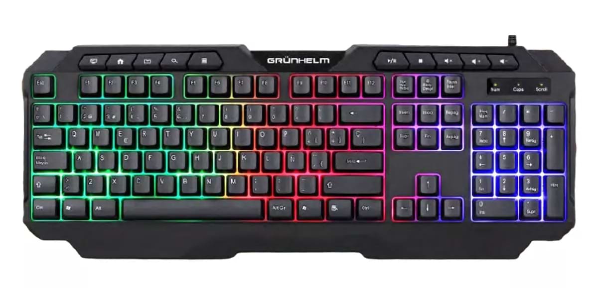 Клавіатура дротова ігрова Grunhelm KB-664WD