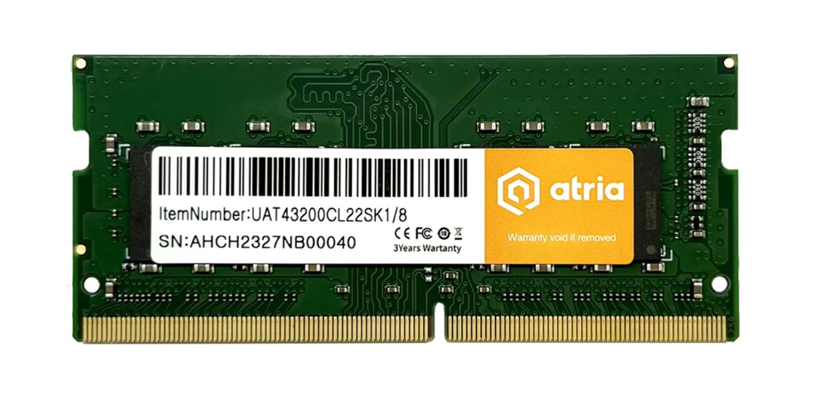 Память DDR ATRIA SO-DIMM DDR4 8/3200 (UAT43200CL22SK1/8)