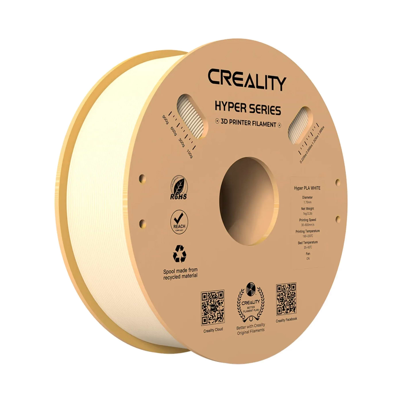 Нитка для PLA-картриджа Creality Hyper Filament 1.75 мм (3301010378) - Фото 1