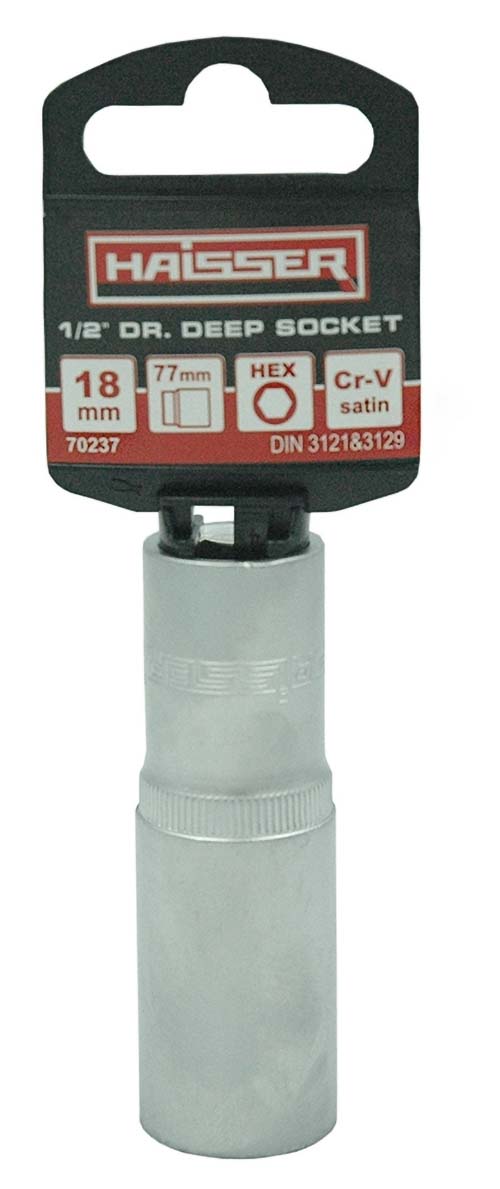 Торцева голівка Haisser 1/2" 18х77 мм (70237)