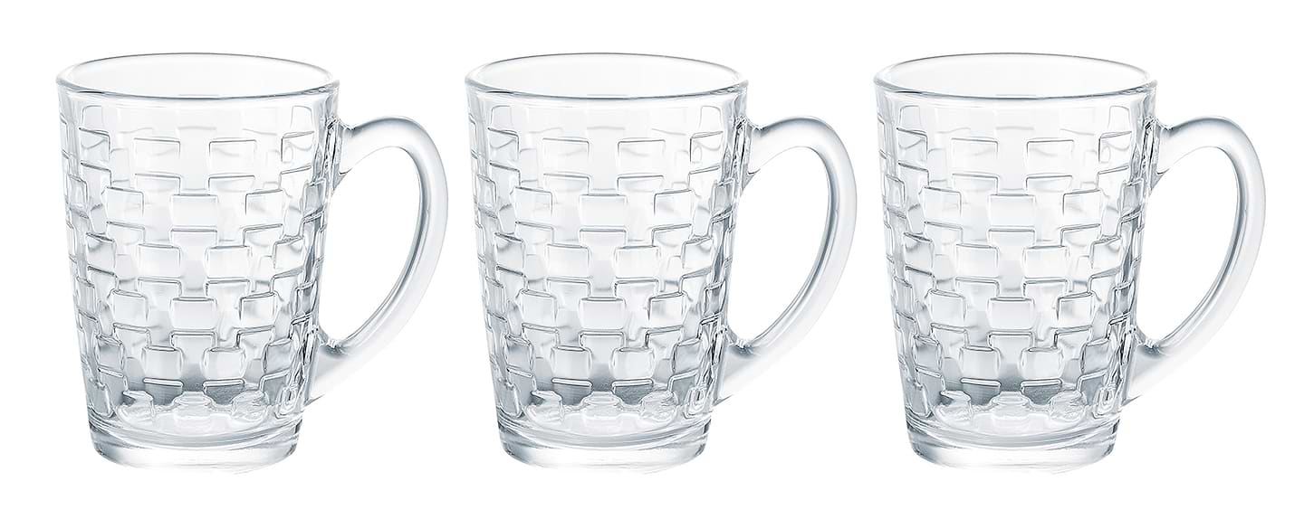 Набір чашок Luminarc NEW MORNING CHEQS MUG 3 шт. 320 мл (V2285) - Фото 1