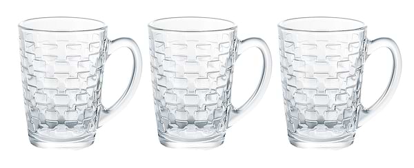 Фото - Набір чашок Luminarc NEW MORNING CHEQS MUG 3 шт. 320 мл (V2285)