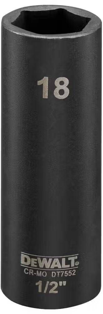 Торцева голівка DeWALT IMPACT 1/2 х 18 мм (DT7552)