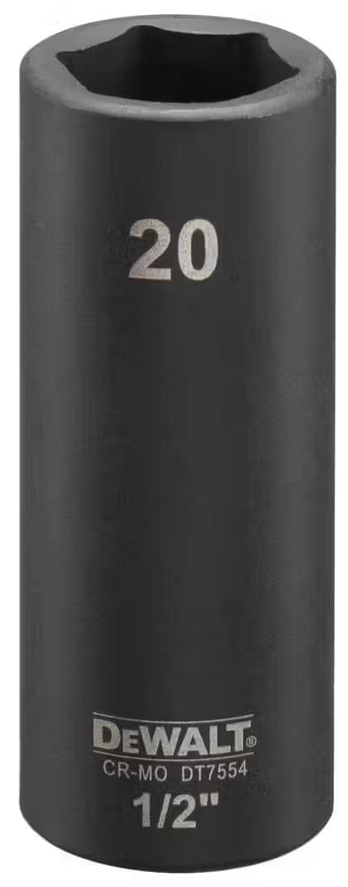 Торцева голівка DeWALT IMPACT 1/2 х 20 мм (DT7554)