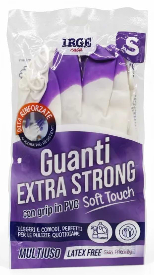 Рукавички латексні IRGE Фіолетові розмір S (GUA6779A) - Фото 1