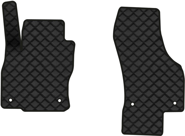 Коврики из экокожи в салон авто передние EVAtech для Superb (B8) Skoda 2015-2024 3 поколение Combi EU (SK3278ARG2AV4BBB)