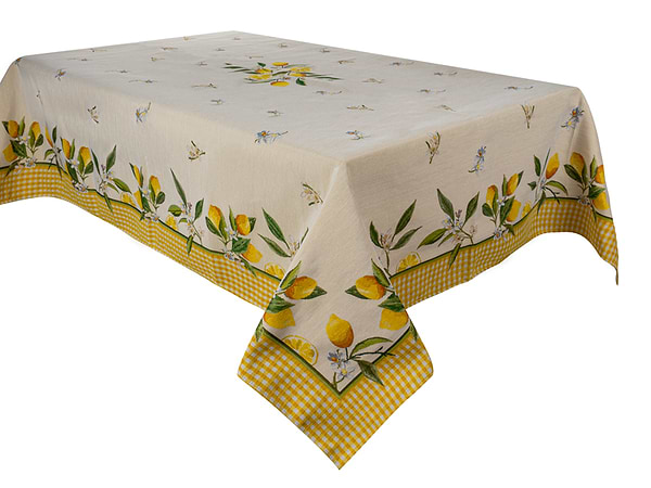 Фото - Скатертина квадратна Lefard Лимон 140x140 см (716-212)
