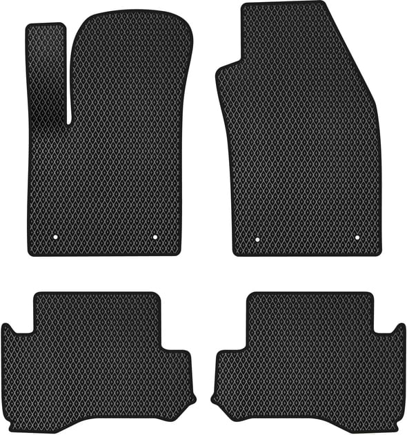 EVA коврики в салон авто EVAtech для 500e Fiat 2013-2020 1 поколение Htb EU FT43489PVC4LA4RBB