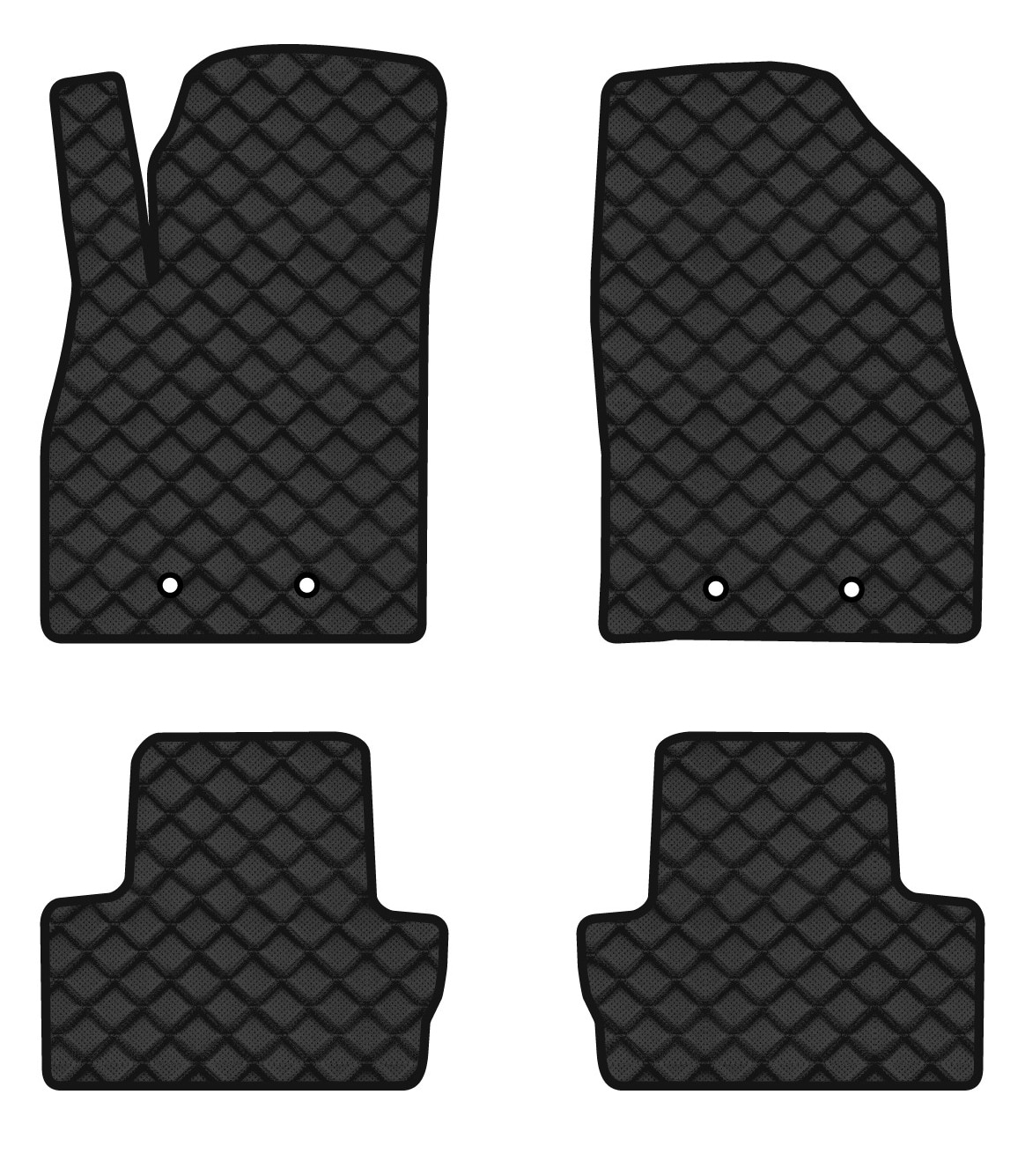 Килимки з екошкіри в салон авто EVAtech ECO для Volt Chevrolet 2016-2019 2 покоління Liftback USA CT11154P4OU4BBB