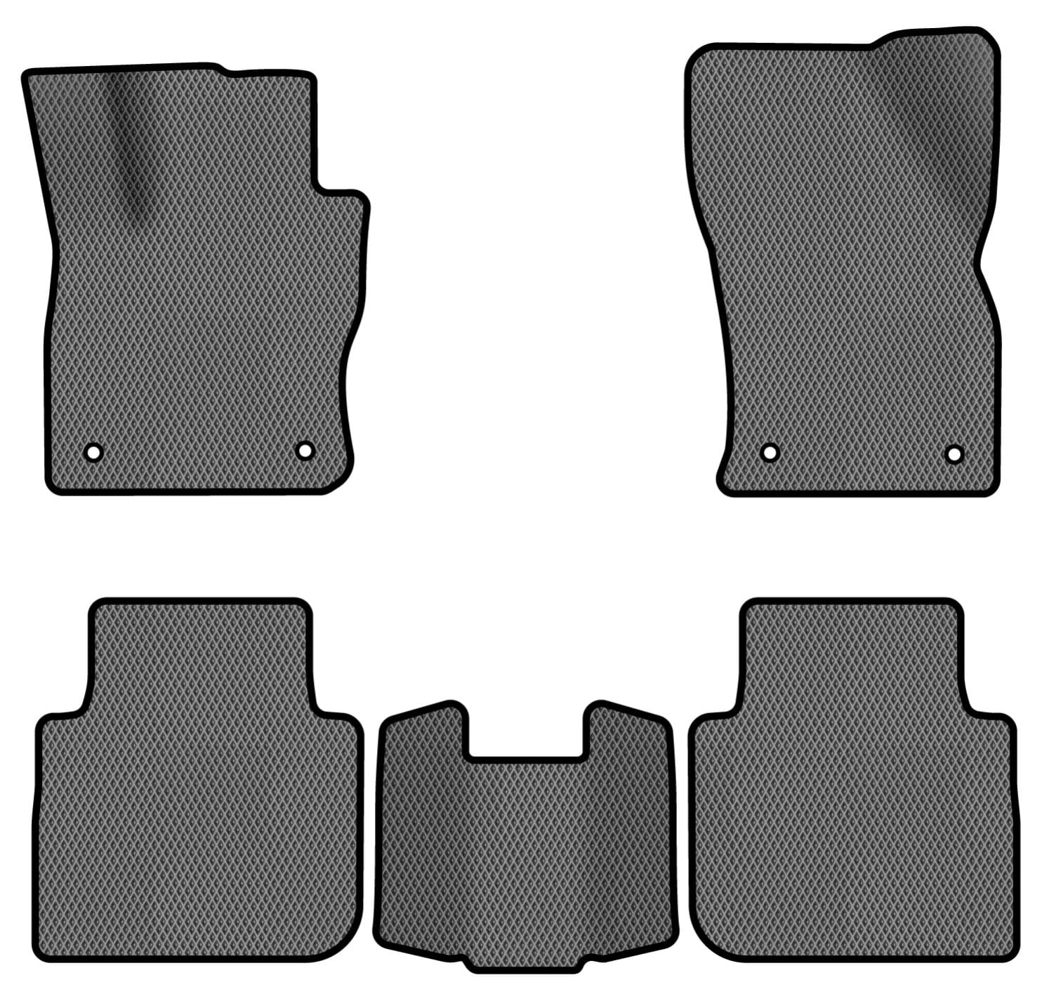 EVA килимки в салон авто EVAtech для Tiguan Allspace 7 seats Volkswagen 2016-2020 1 покоління SUV USA (VW1727CO5AV4RGB)