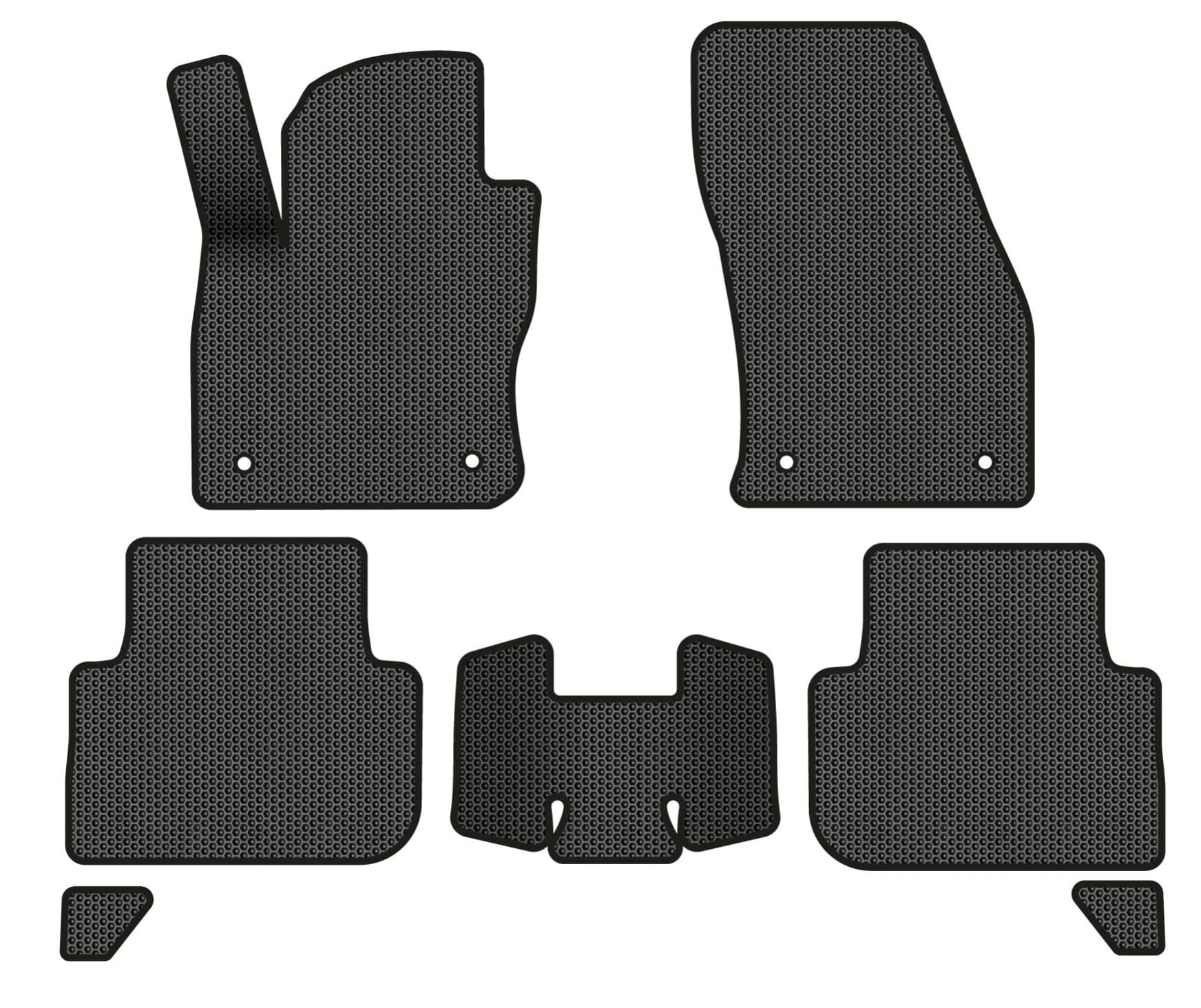 EVA коврики в салон авто EVAtech для Tiguan (Mk 2) Restyling Volkswagen 2020 2 поколение SUV EU (VW41380CR7AV4SBB)