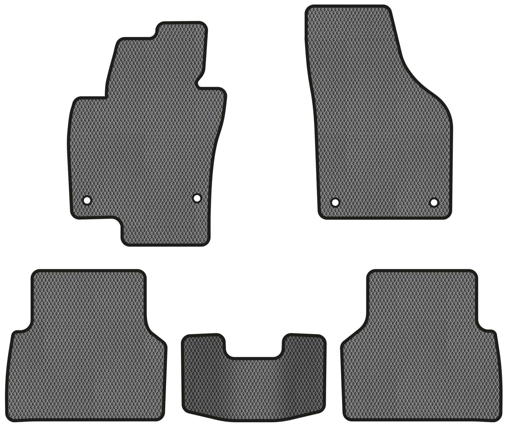 EVA килимки в салон авто EVAtech для Tiguan (NF) MT Volkswagen 2007-2018 1 покоління SUV EU (VW32987CZ5AV4RGB)