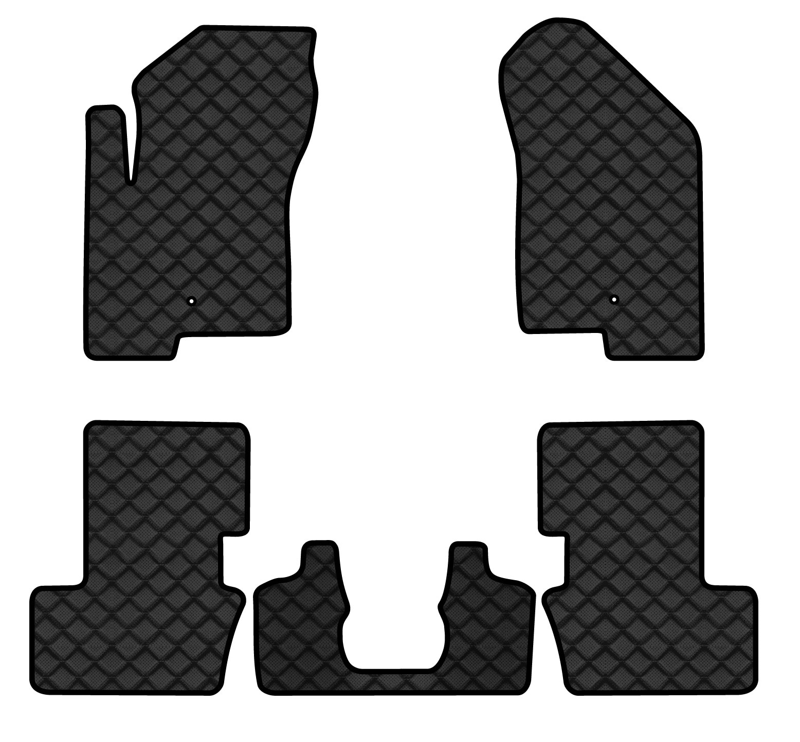 Коврики из экокожи в салон авто EVAtech для Patriot (MK74) Restyling Jeep 2011-2016 1 поколение SUV USA (JP1761CV5LA2BBB)