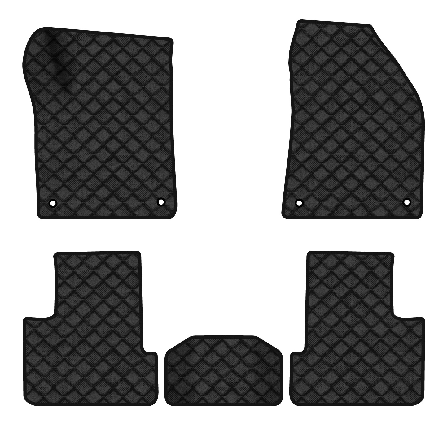 Коврики из экокожи в салон авто EVAtech для Cherokee (KL) Jeep 2014 5 поколение SUV USA (JP1485CE5TL4BBB)