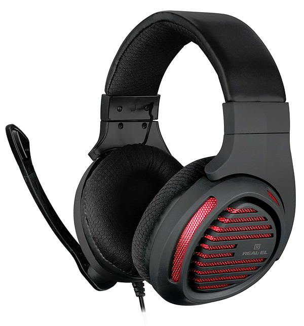 Фото - Гарнітура дротова ігрова REAL-EL GDX-7880 Black