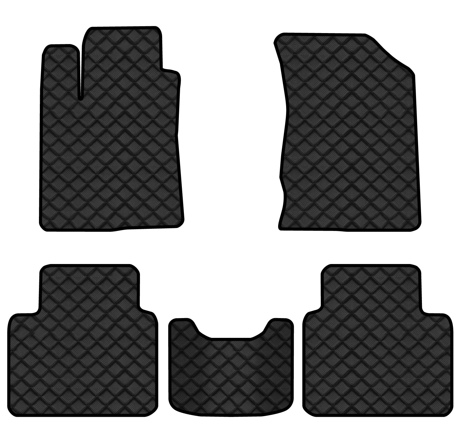 Коврики из экокожи в салон авто EVAtech для Magentis (MG) Restyling Kia 2009-2011 2 поколение Sedan EU (KI51747CV5BBB)