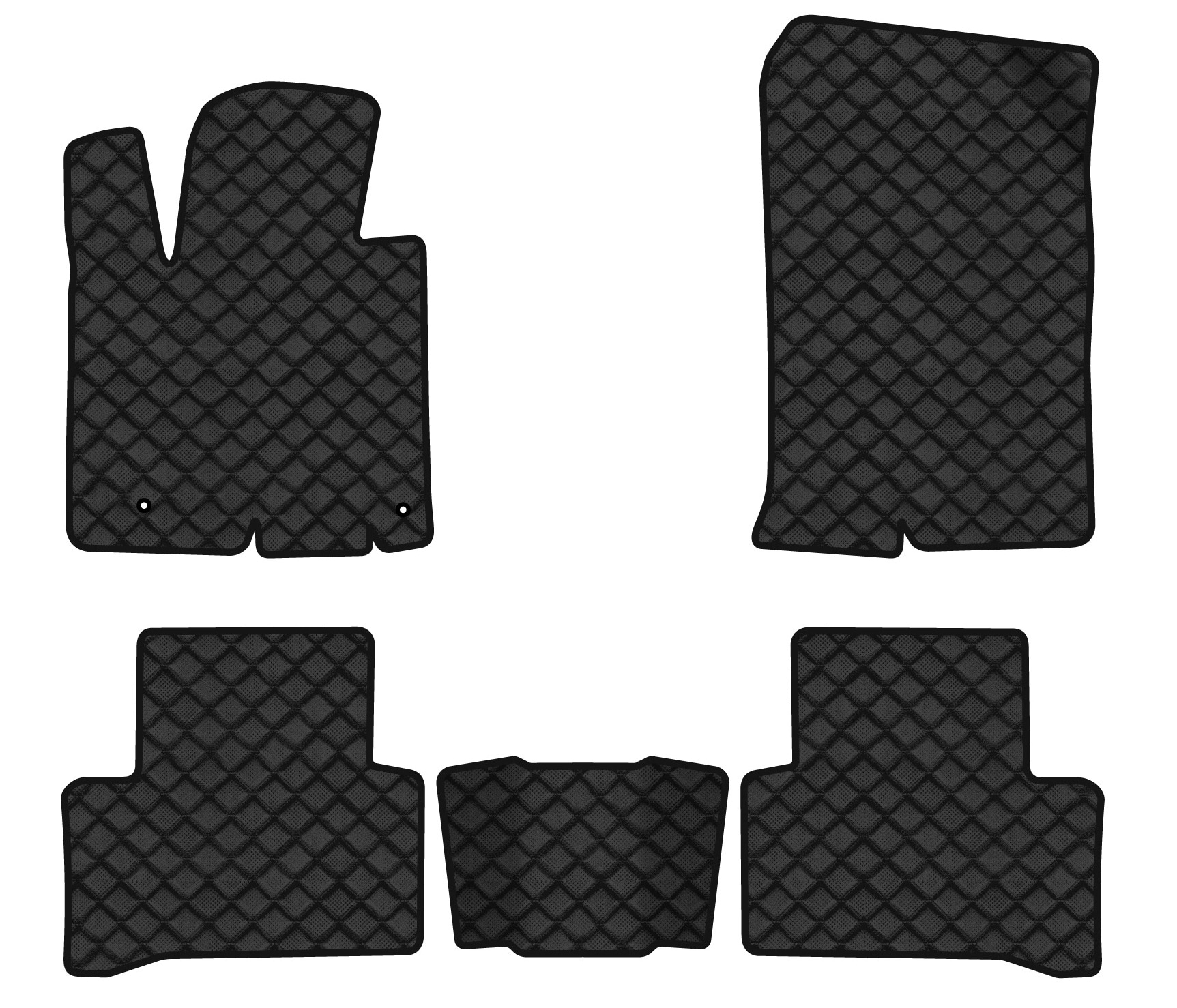 Коврики из экокожи в салон авто EVAtech ECO для Tucson (NX4) (Short base) Hyundai 2021 4 поколение SUV EU HY12727C5LA2BBB