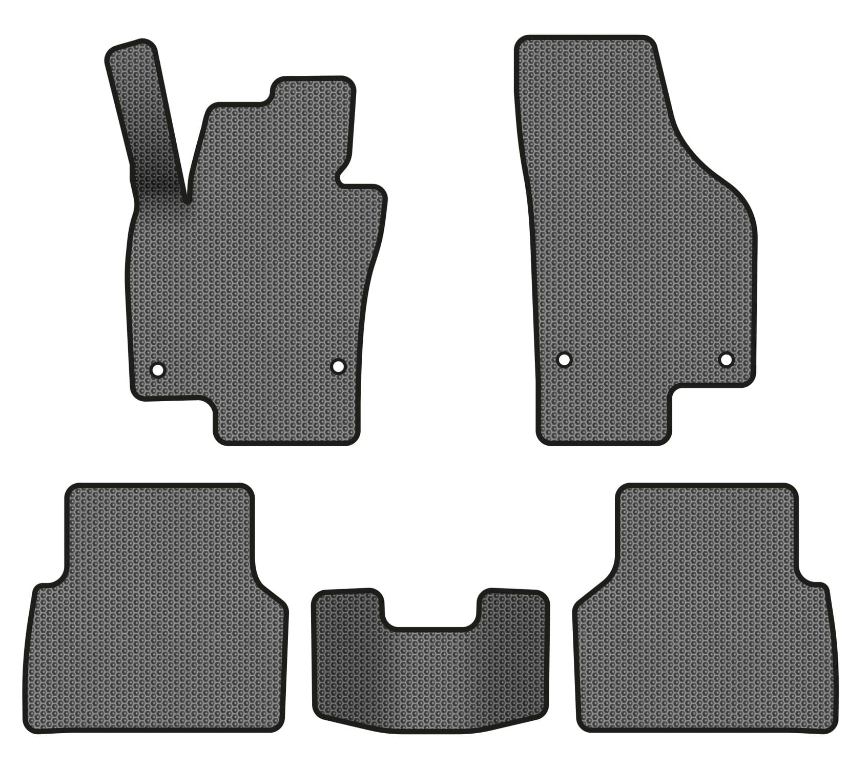 EVA килимки в салон авто EVAtech для Tiguan (NF) MT Volkswagen 2007-2018 1 покоління SUV EU (VW32987CL5AV4SGB)