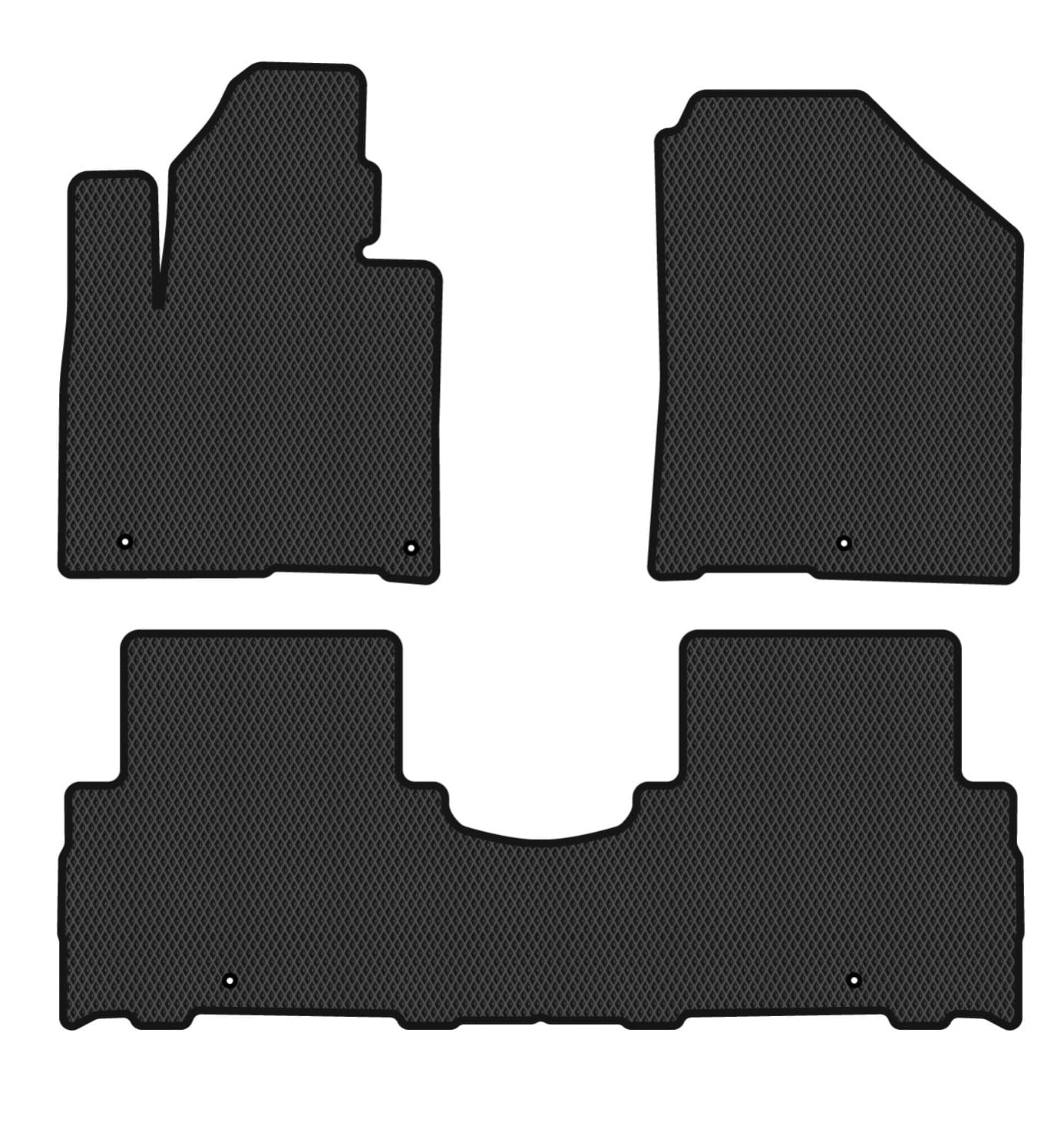 EVA коврики в салон авто EVAtech для Sorento (UM) 7 seats Kia 2014-2020 3 поколение SUV Korea KI1355ZV3LA5RBB