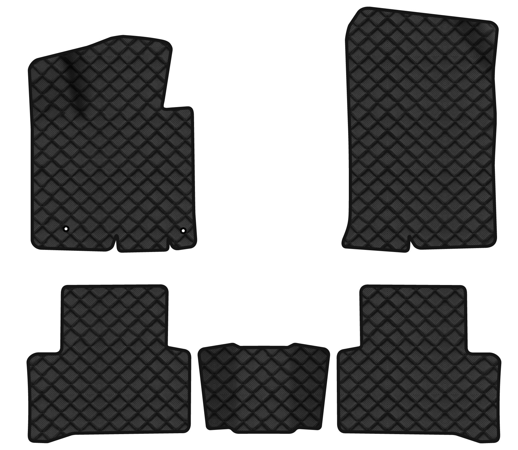 Коврики из экокожи в салон авто EVAtech ECO для Tucson (NX4) (Short base) Hyundai 2021 4 поколение SUV EU HY12727CD5LA2BBB