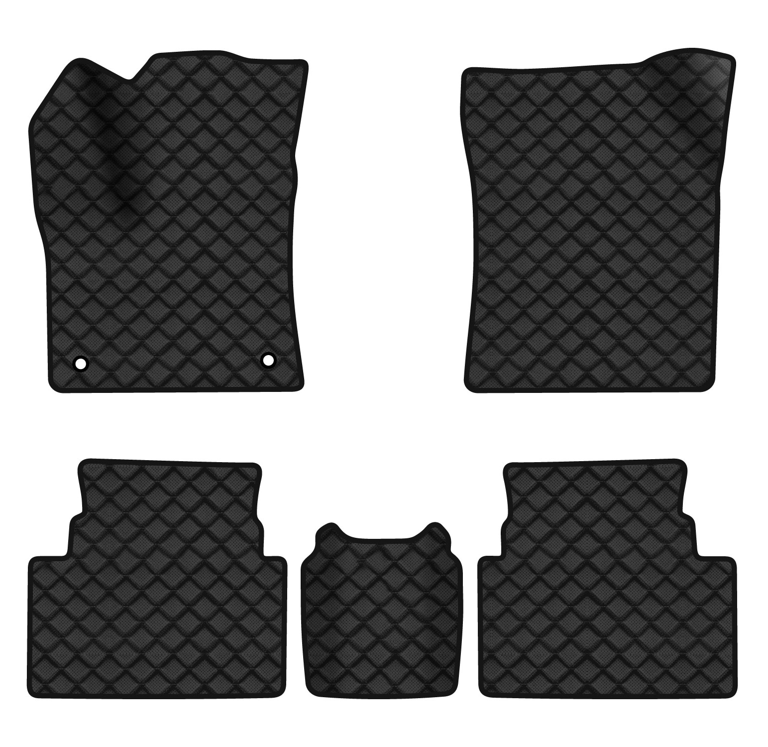 Коврики из экокожи в салон авто EVAtech ECO для C5 Aircross Citroen 2017 1 поколение SUV EU CN1690CD5AV2BBB