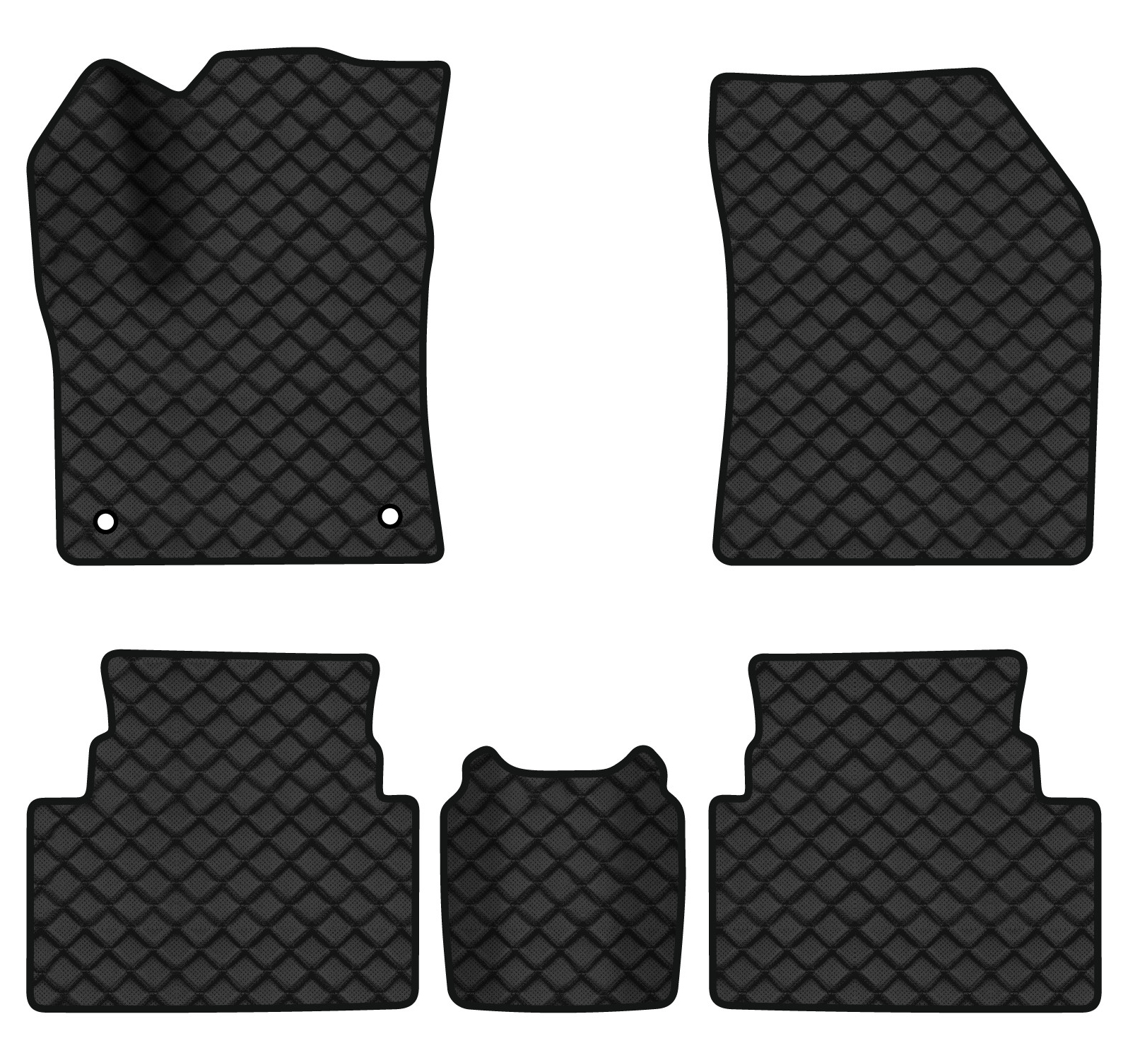 Коврики из экокожи в салон авто EVAtech ECO для C5 Aircross Citroen 2017 1 поколение SUV EU CN1690CE5AV2BBB