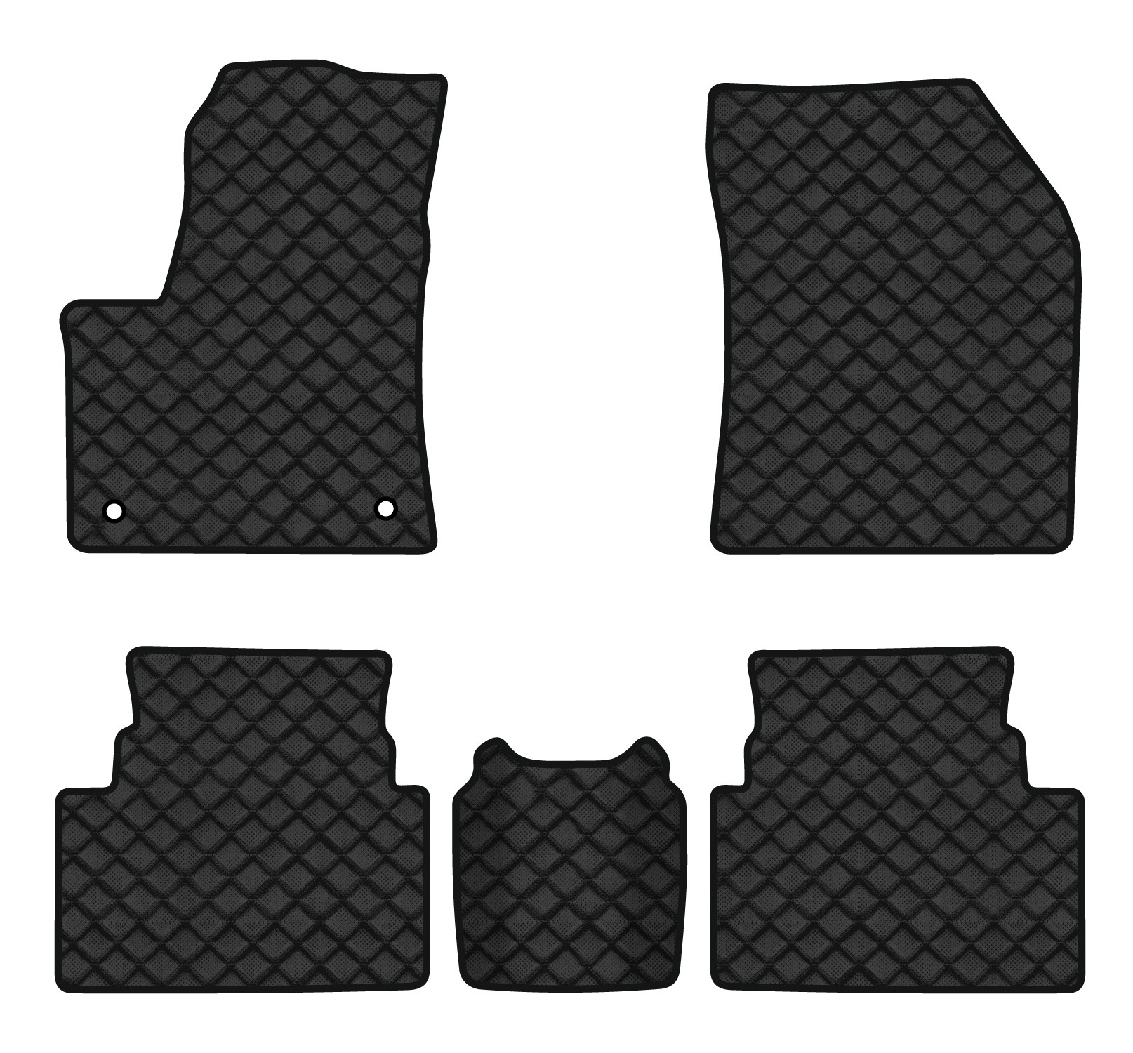 Коврики из экокожи в салон авто EVAtech ECO для C5 Aircross Citroen 2017 1 поколение SUV EU CN1690CG5AV2BBB