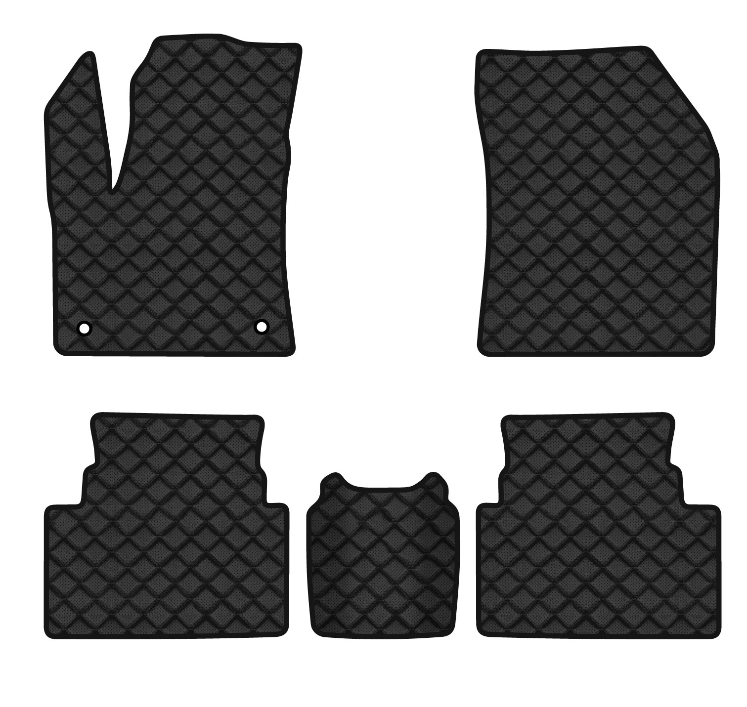 Коврики из экокожи в салон авто EVAtech ECO для C5 Aircross Citroen 2017 1 поколение SUV EU CN1690CV5AV2BBB