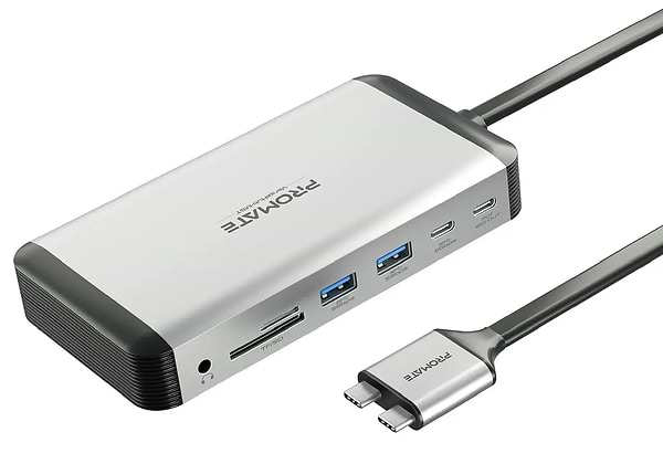 Фото - Хаб USB Promate 13-в-1 для MacBook Versahub-mst Grey