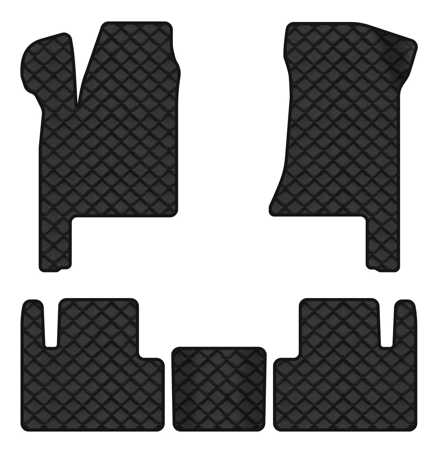 Коврики из экокожи в салон авто EVAtech для Priora 2170 Lada 2007-2018 1 поколение Sedan EU (LA3126CH5BBB)