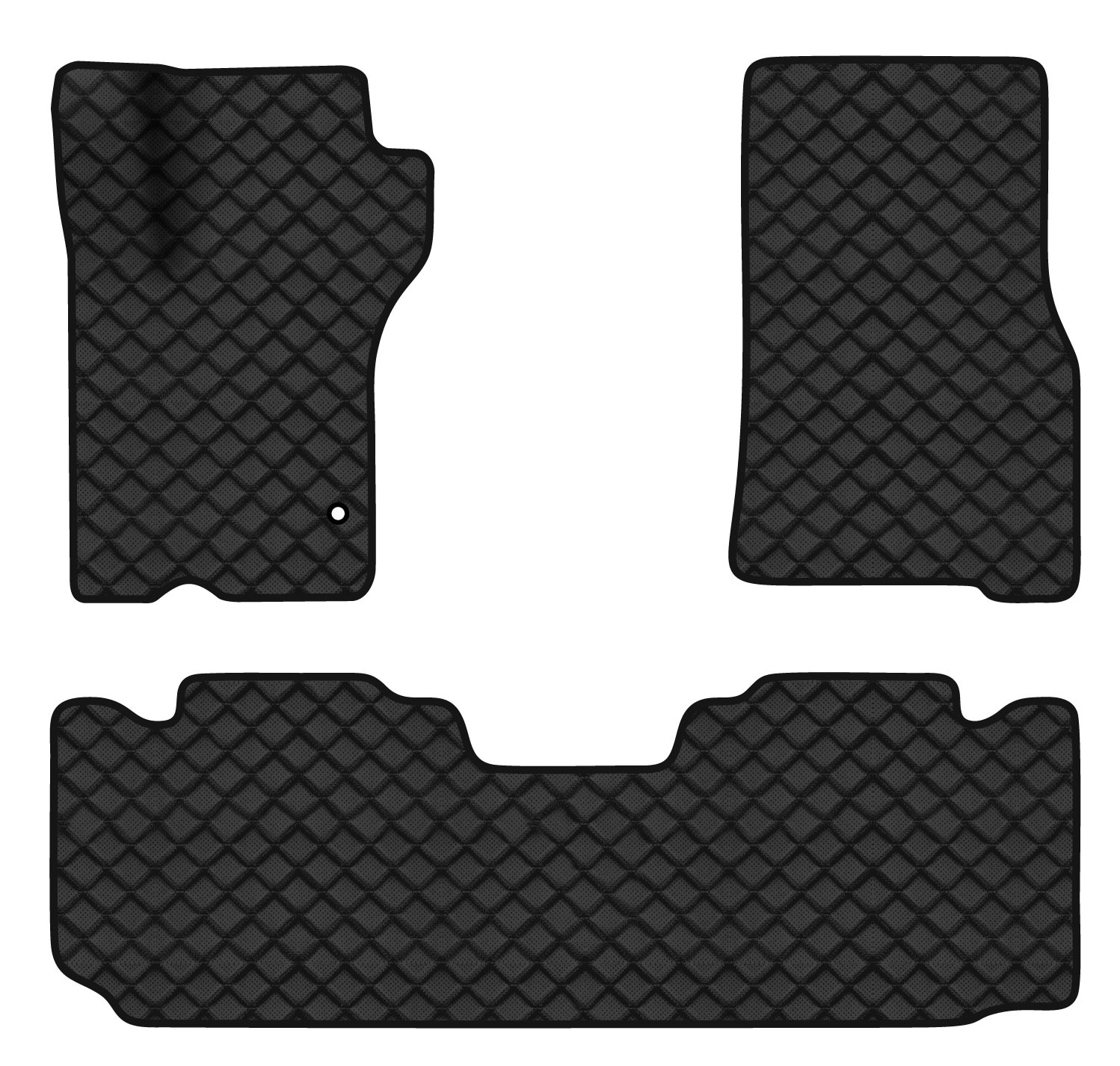 Коврики из экокожи в салон авто EVAtech для ML-Class (W163) 5 seats Mercedes-Benz 1997-2005 1 поколение SUV EU (MB21205ZD3MS1BBLB)