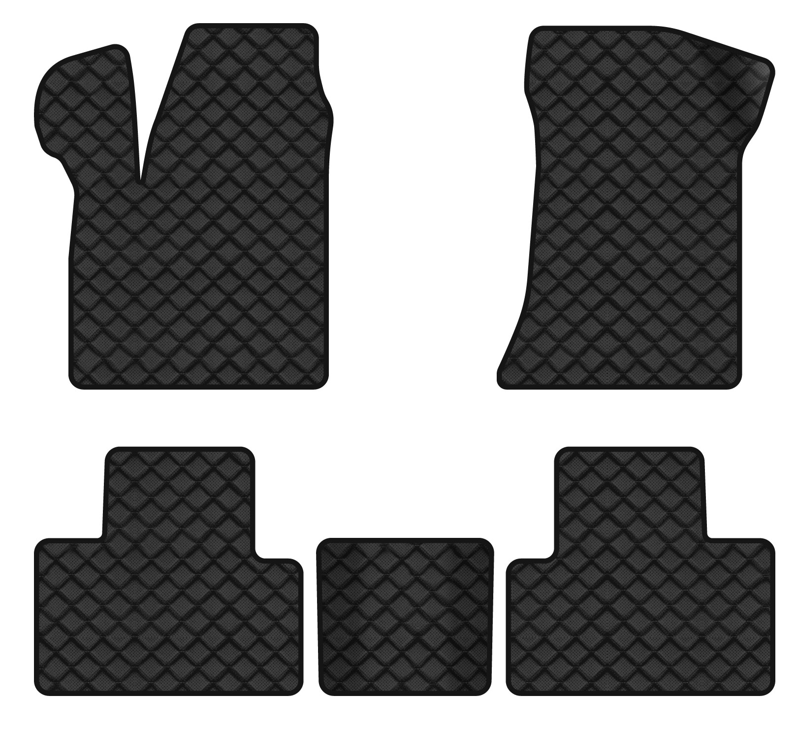 Коврики из экокожи в салон авто EVAtech для Priora 2170 Lada 2007-2018 1 поколение Sedan EU (LA3126CN5BBB)