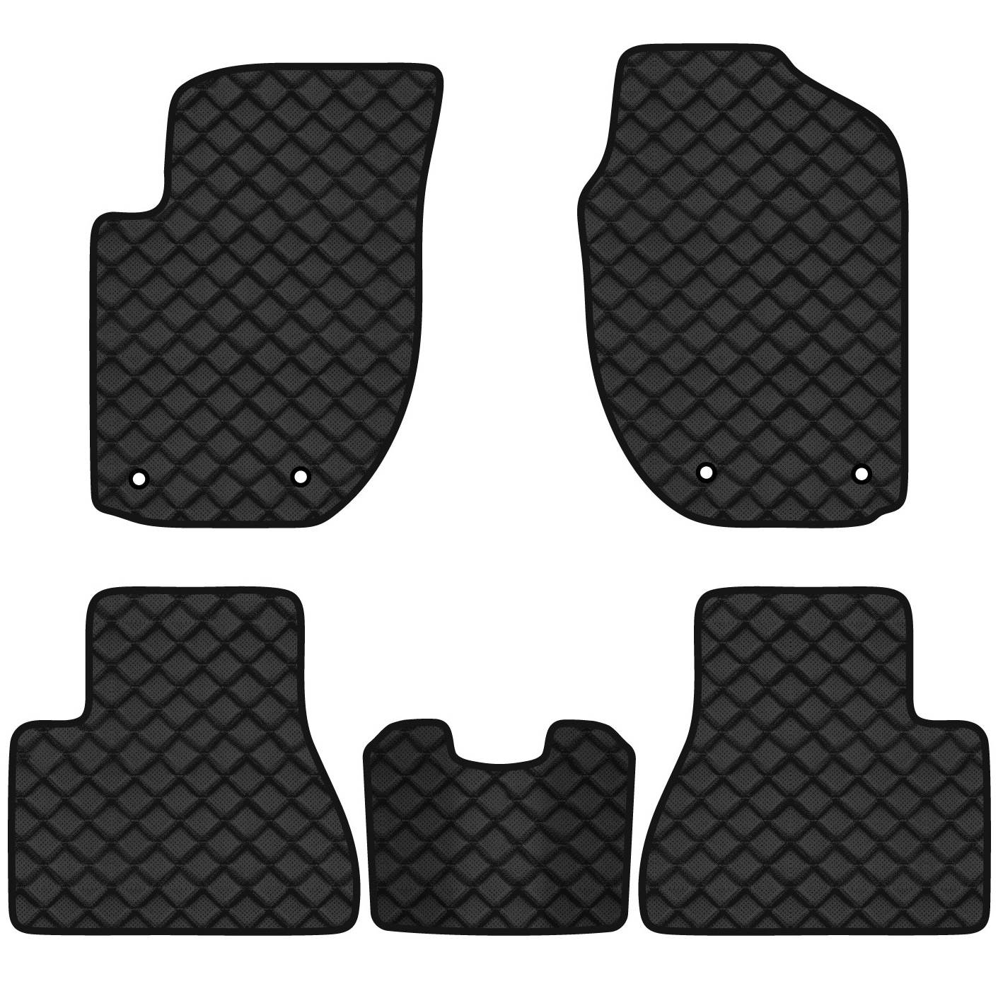 Коврики из экокожи в салон авто EVAtech для Freelander (L314) 5-doors (with rest pedal) Land Rover 1997-2006 1 поколение SUV EU (LR22906CB5TL4BBB)