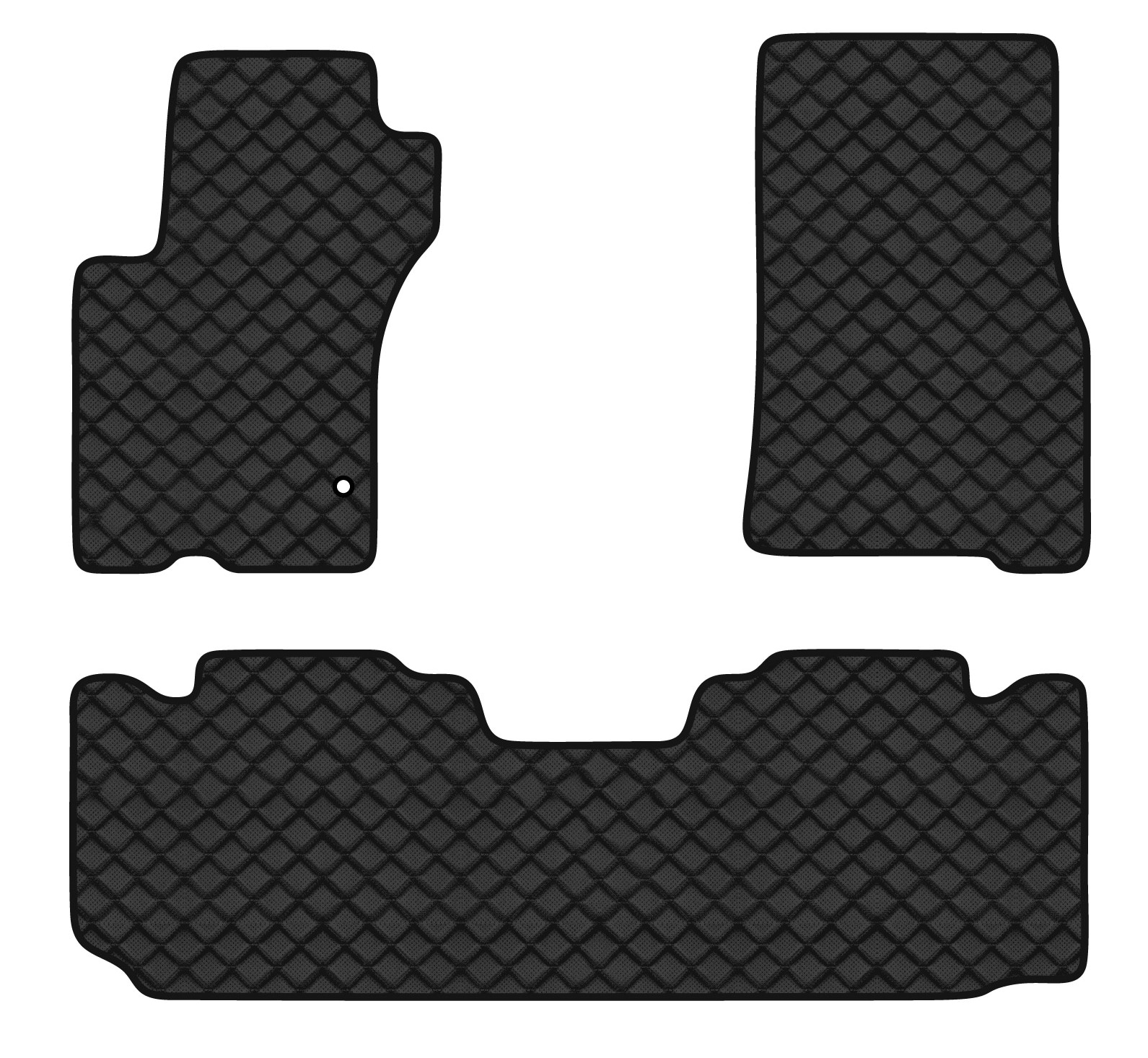 Коврики из экокожи в салон авто EVAtech для ML-Class (W163) 5 seats Mercedes-Benz 1997-2005 1 поколение SUV EU (MB21205ZB3MS1BBLB)