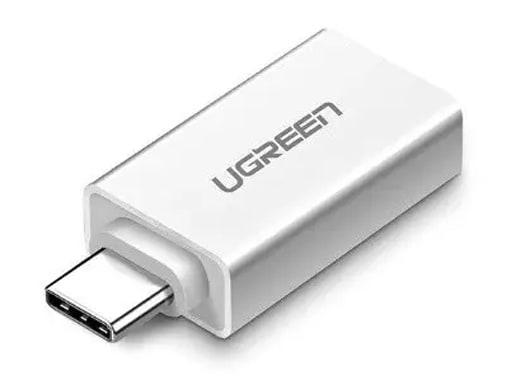 Перехідник UGREEN US173 USB Type-C to USB 3.0 Female OTG Adapter White (30155) - Фото 1