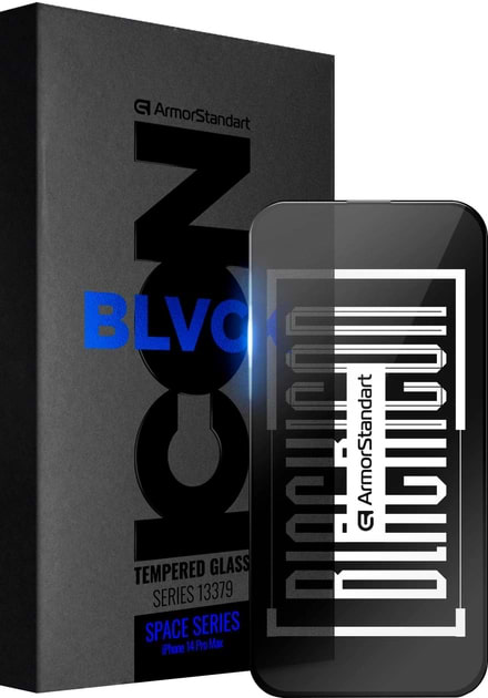 Защитное стекло для смартфона Armorstandart Space Black Icon for Apple iPhone 14 Pro Max (ARM63564)