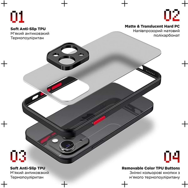 Фото - Чехол для смартфона Armorstandart Frosted Matte for Xiaomi Redmi 10C Black (ARM66733)