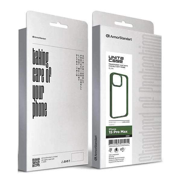 Фото - Чохол для смартфону Armorstandart UNIT2 for Apple iPhone 15 Pro Max Green (ARM69989)