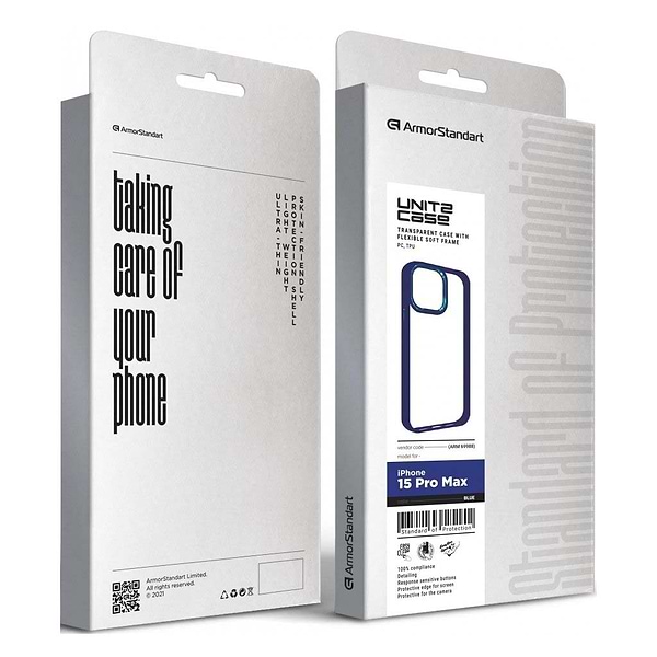 Фото - Чохол для смартфону Armorstandart UNIT2 forApple iPhone 15 Pro Max Blue (ARM69988)