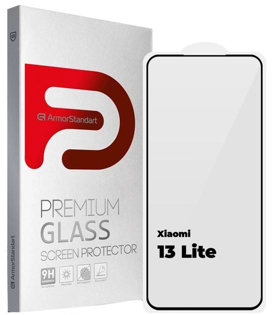 Фото - Защитное стекло для смартфона Armorstandart Full Glue Curved for Xiaomi 13 Lite Black (ARM66960)