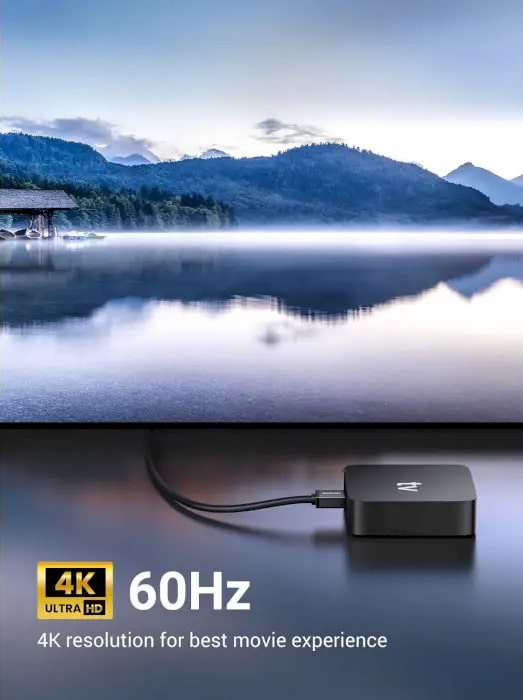 Фото - Кабель HDMI UGREEN HD103 HDMI Cable Right Angle 90 Degree 2m Black (10173)